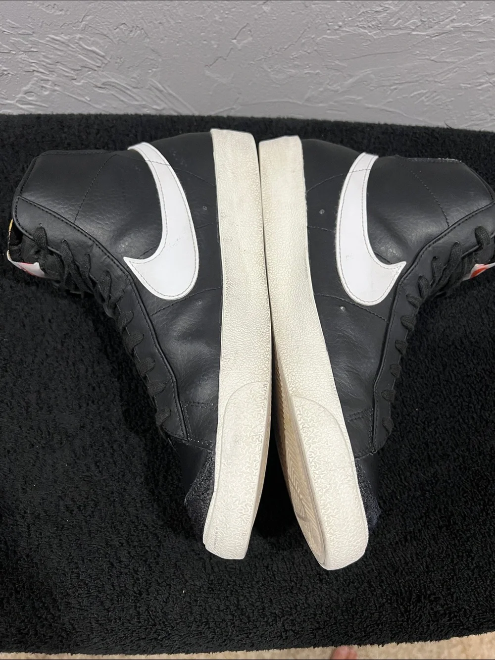 🔥🔥 NIKE Blazer Mid 77 Sneakers Vintage Black BQ6806-002  Men's Size 11 - EUC